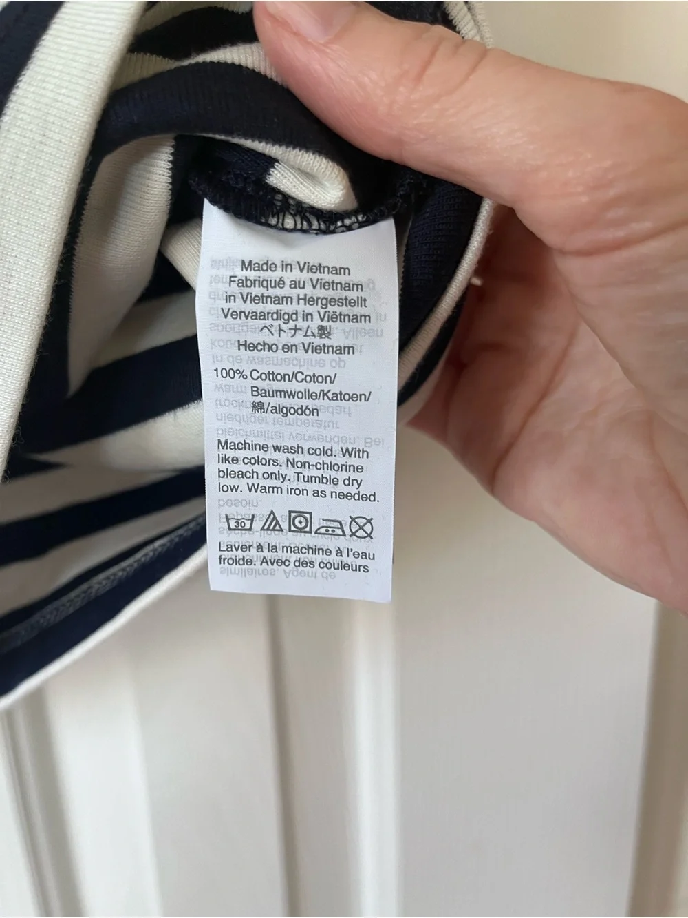 J. Crew Navy and White Boatneck Striped Tank Top, size XS